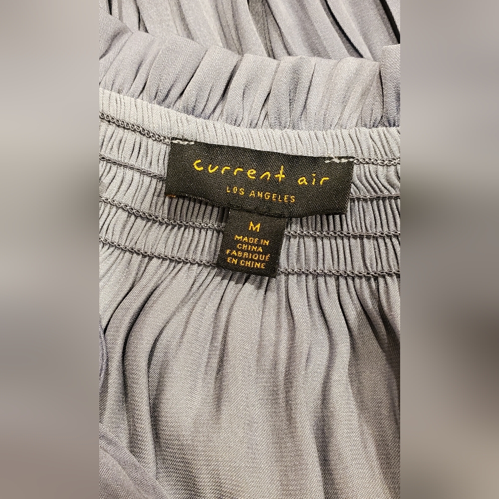 Current Air  Elegant Gray Pleated Dress Size M. - Picture 11 of 12